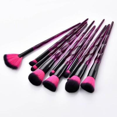 Professional Beauty Tools Face Brush Set Glitter Custom Eyeshadow Brushes Private Label