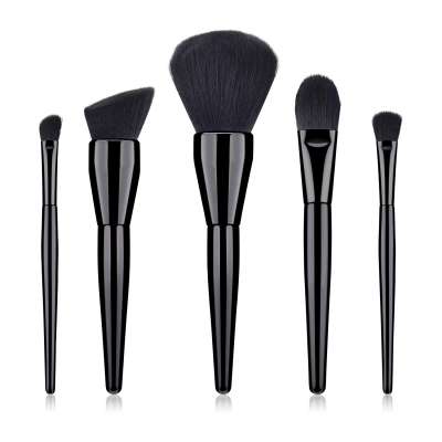 Hot Sell Private Label Wood Handle 5pcs Professional Makeup Brushes